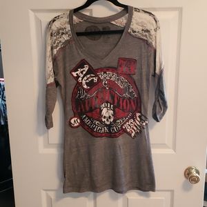 AFFLICTION 3/4 Sleeve Tunic